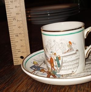 3" mini tea cup & saucer